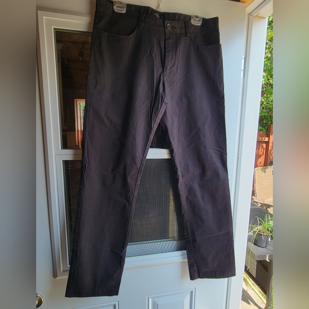 Calvin Klein Black Straight Leg Pants